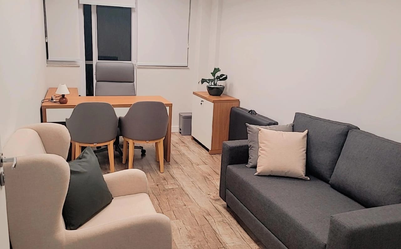 Sala de atendimento B do consultório de neuropsicologia na Vila Andrade